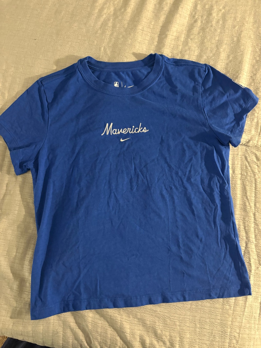 Nike Mavericks Royal Blue Short-Sleeve Crew Tee